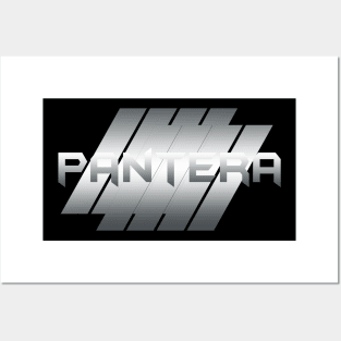 Metallic Illustration Pantera Posters and Art